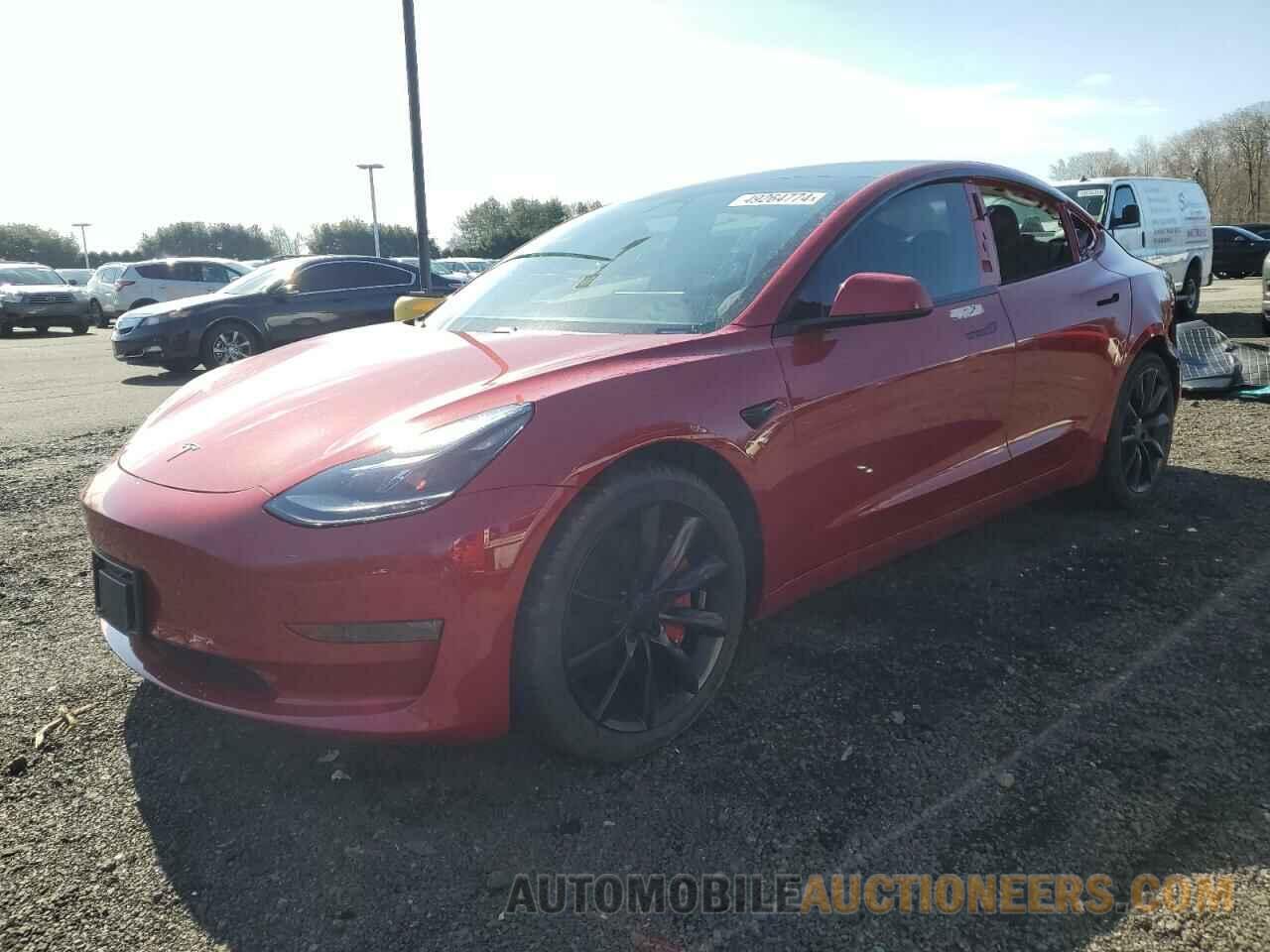 5YJ3E1EB7MF025502 TESLA MODEL 3 2021