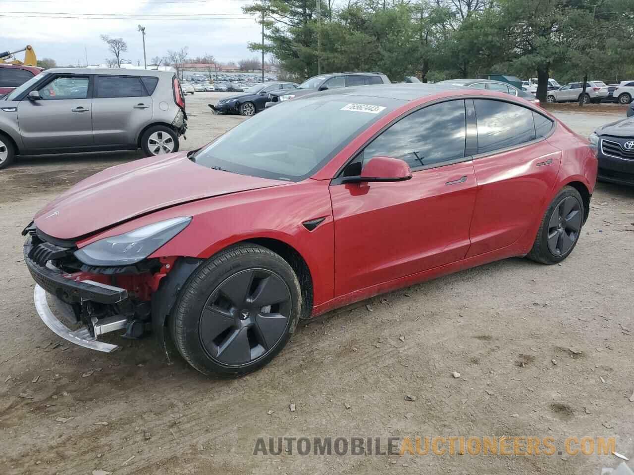 5YJ3E1EB7MF037973 TESLA MODEL 3 2021