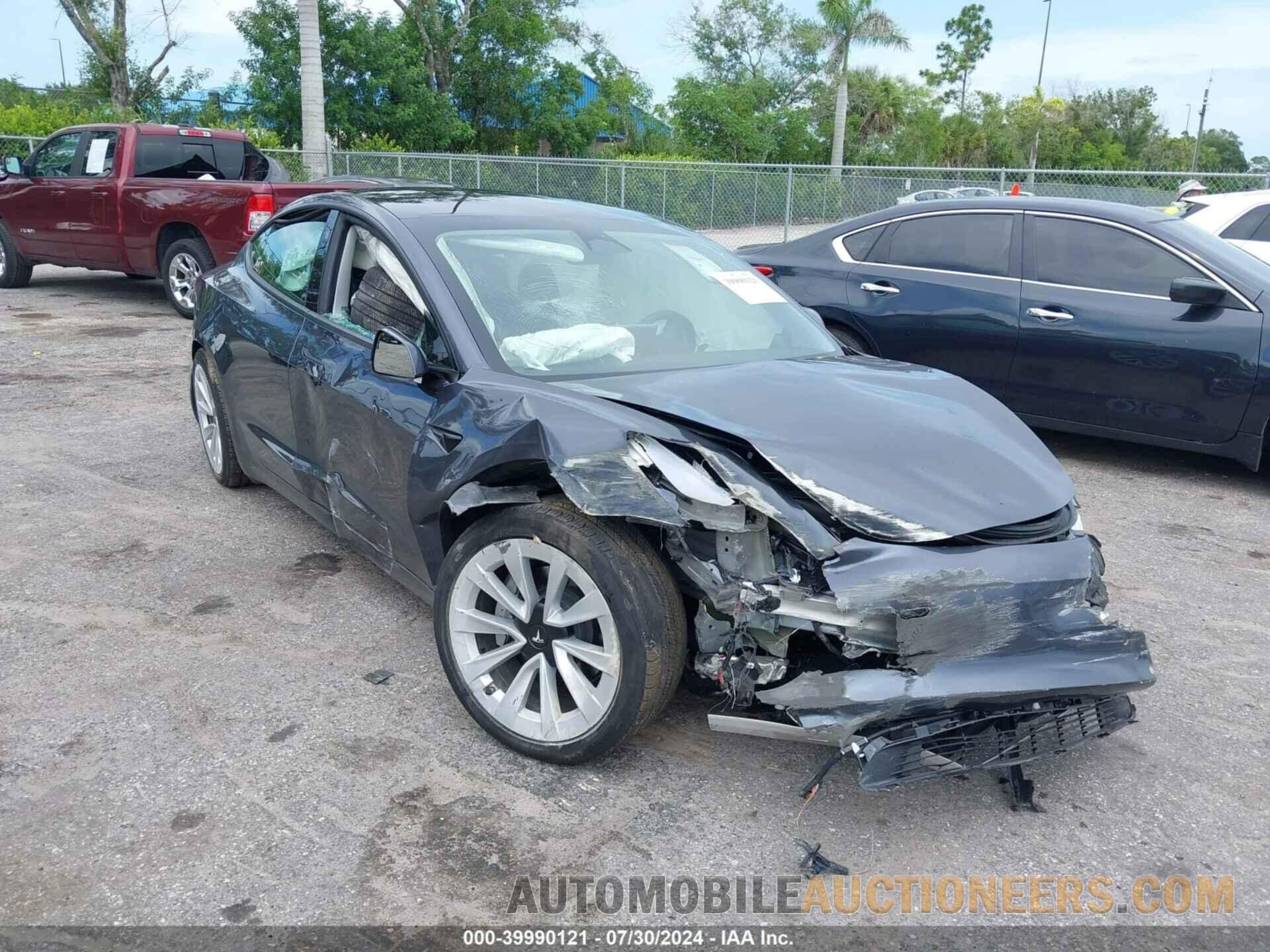 5YJ3E1EB7MF044132 TESLA MODEL 3 2021