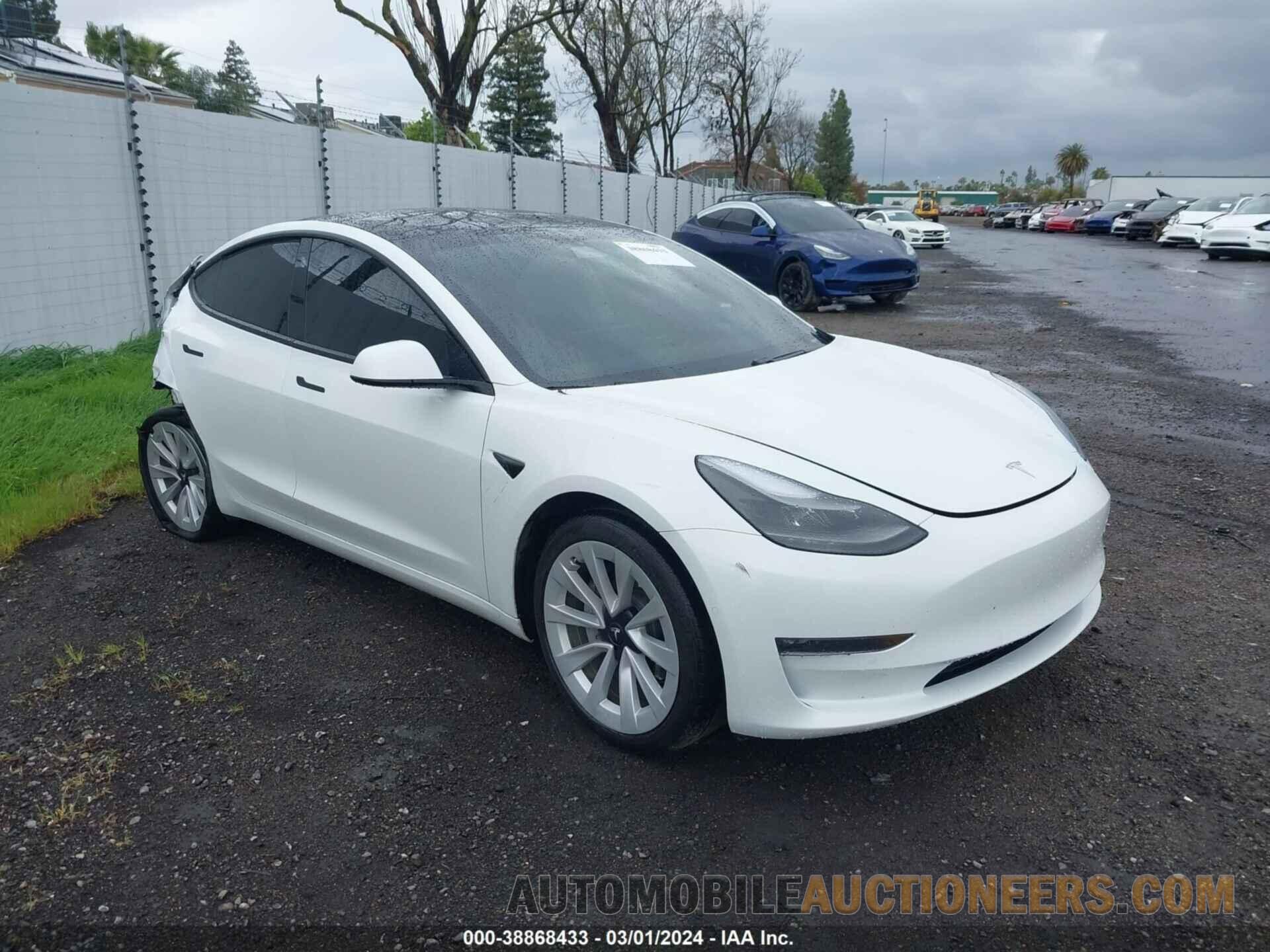 5YJ3E1EB7MF071542 TESLA MODEL 3 2021