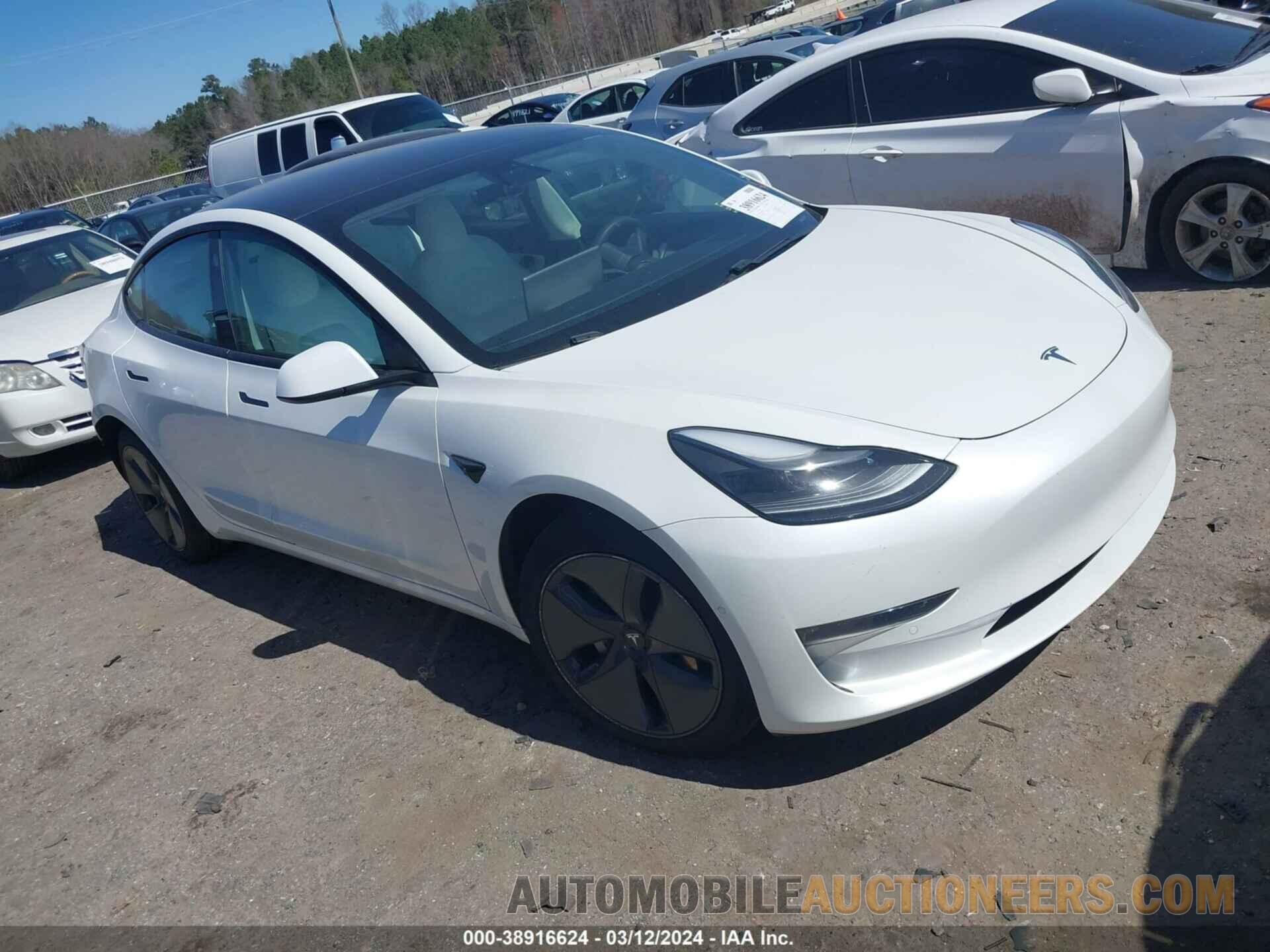 5YJ3E1EB7MF919211 TESLA MODEL 3 2021