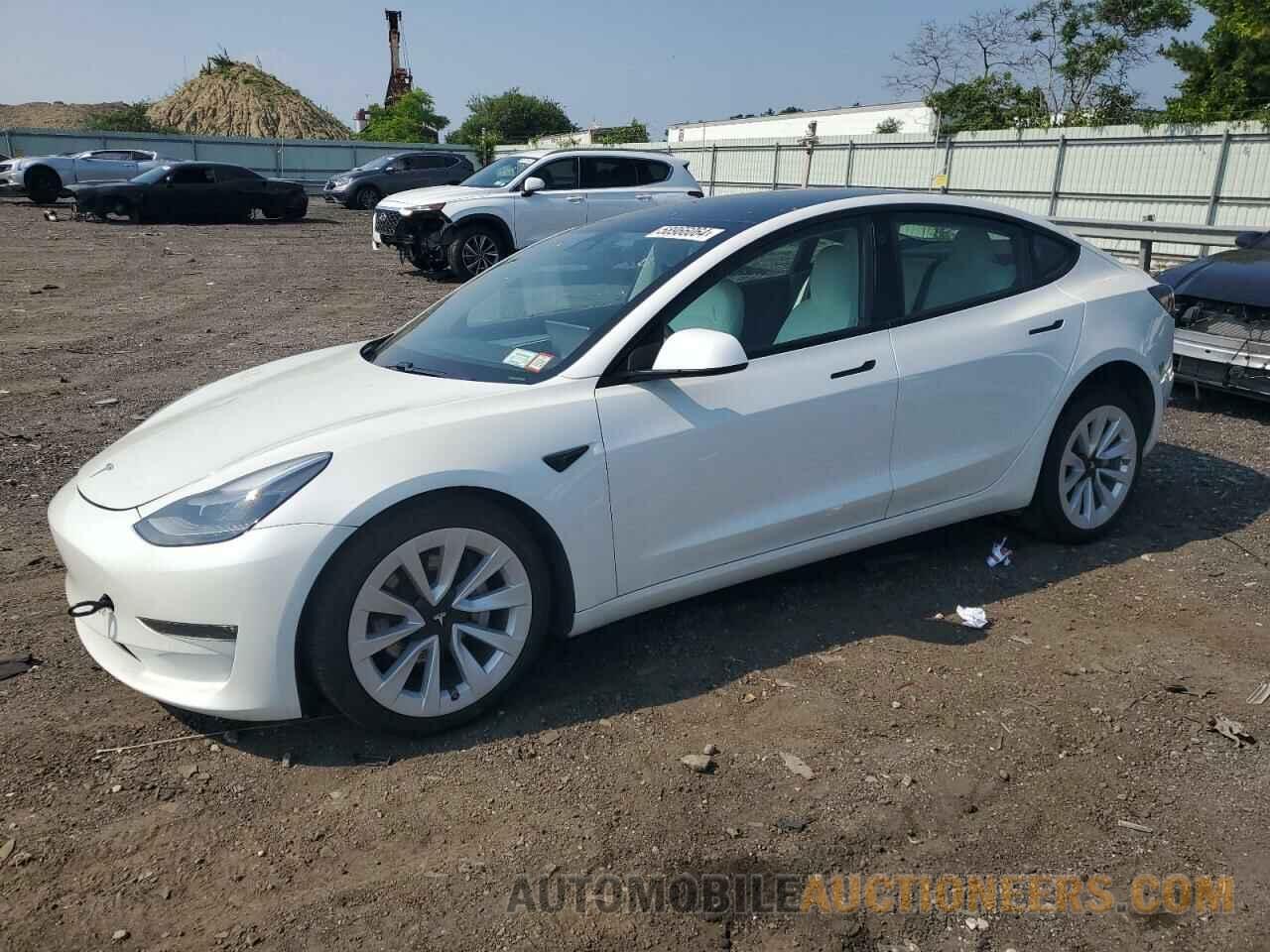 5YJ3E1EB7MF975455 TESLA MODEL 3 2021