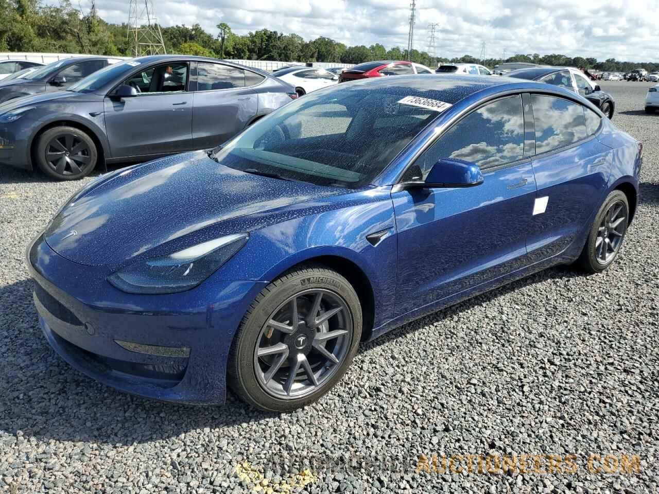 5YJ3E1EB7NF103357 TESLA MODEL 3 2022