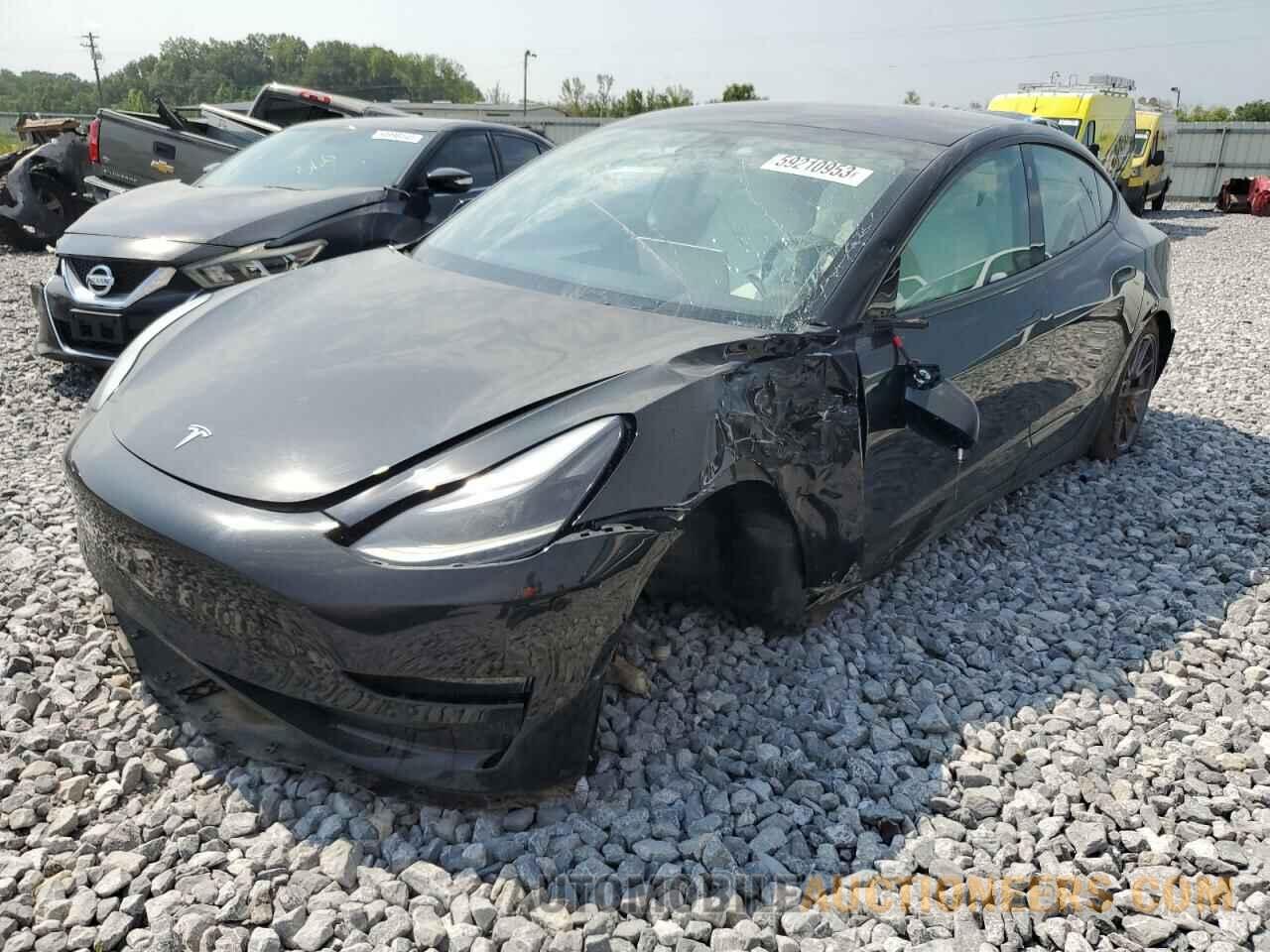 5YJ3E1EB7NF115072 TESLA MODEL 3 2022