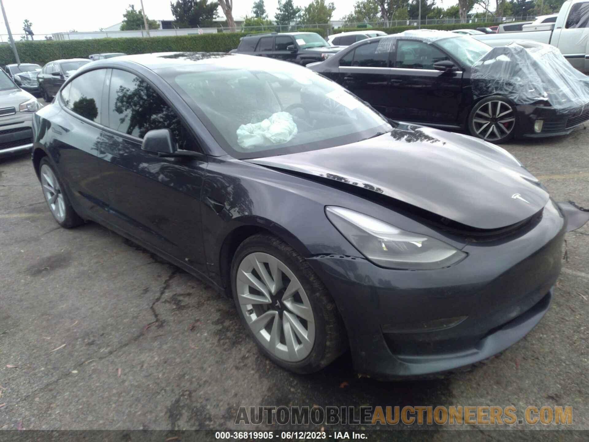 5YJ3E1EB7NF131336 TESLA MODEL 3 2022