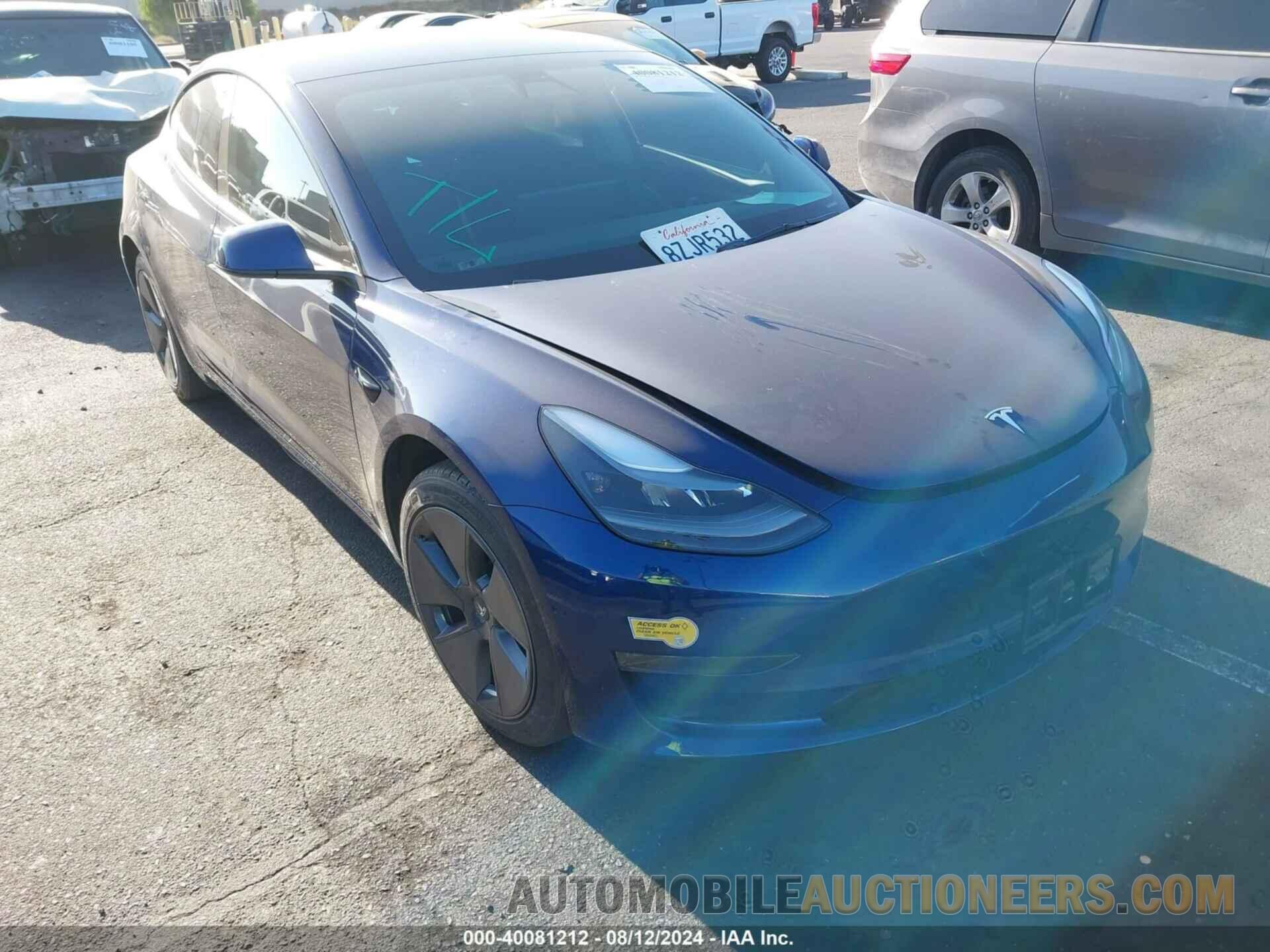 5YJ3E1EB7NF137914 TESLA MODEL 3 2022