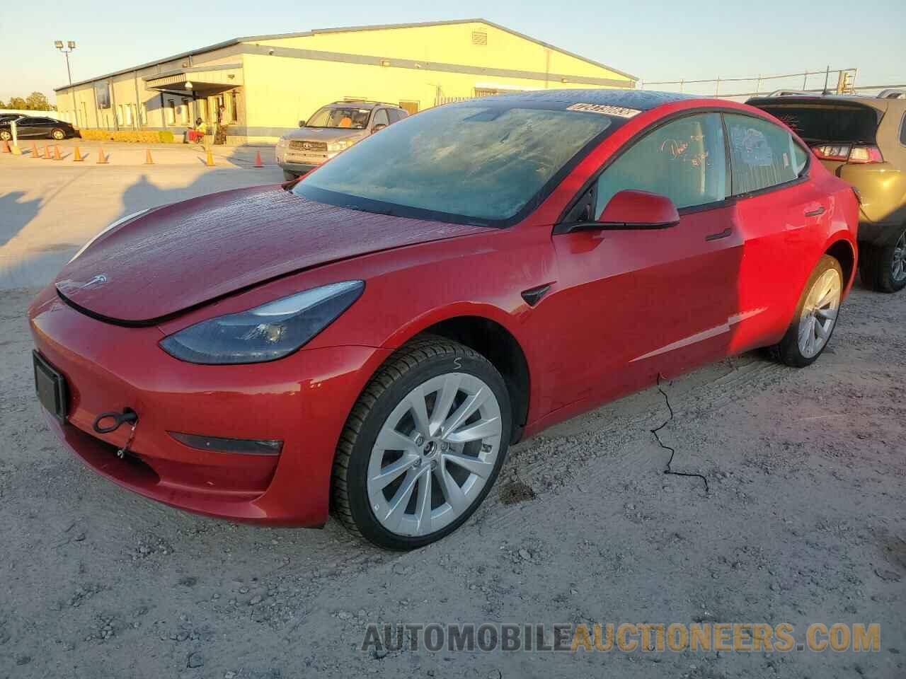 5YJ3E1EB7NF145012 TESLA MODEL 3 2022