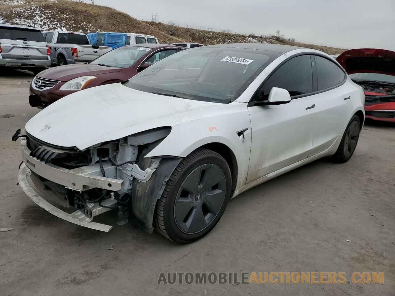 5YJ3E1EB7NF164367 TESLA MODEL 3 2022