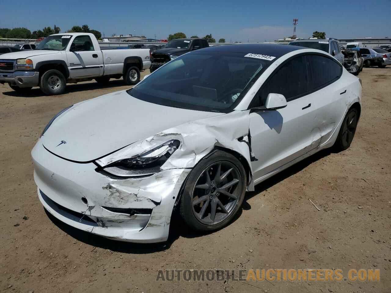 5YJ3E1EB7NF170153 TESLA MODEL 3 2022