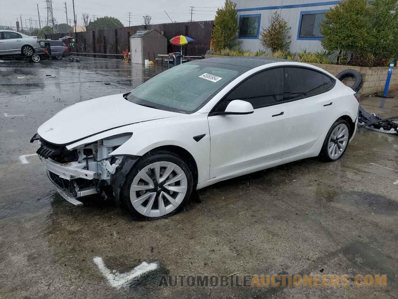 5YJ3E1EB7NF181587 TESLA MODEL 3 2022