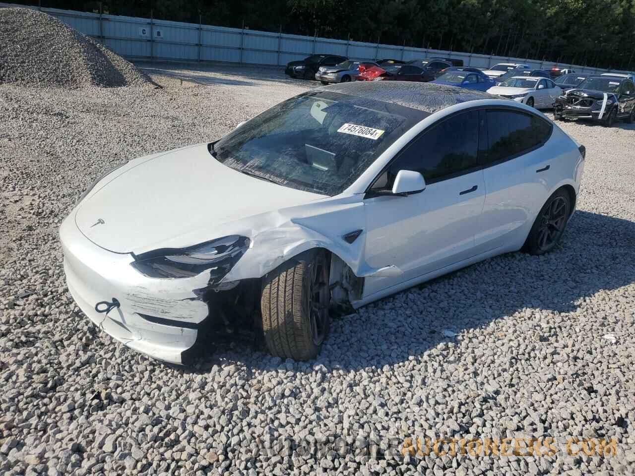 5YJ3E1EB7NF184179 TESLA MODEL 3 2022