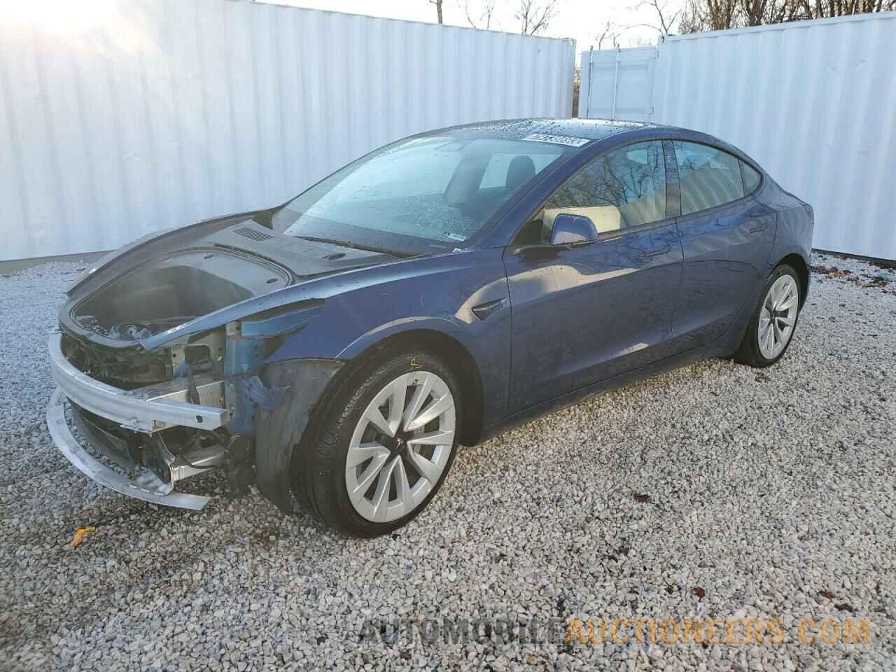 5YJ3E1EB7NF185154 TESLA MODEL 3 2022