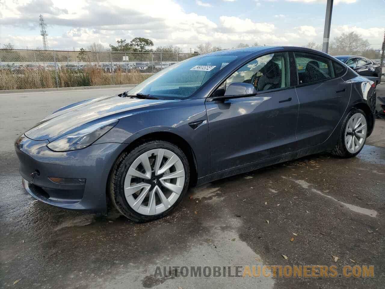 5YJ3E1EB7NF187034 TESLA MODEL 3 2022