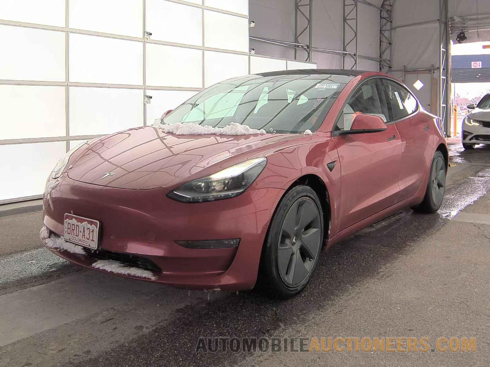 5YJ3E1EB7NF190371 Tesla Model 3 2022