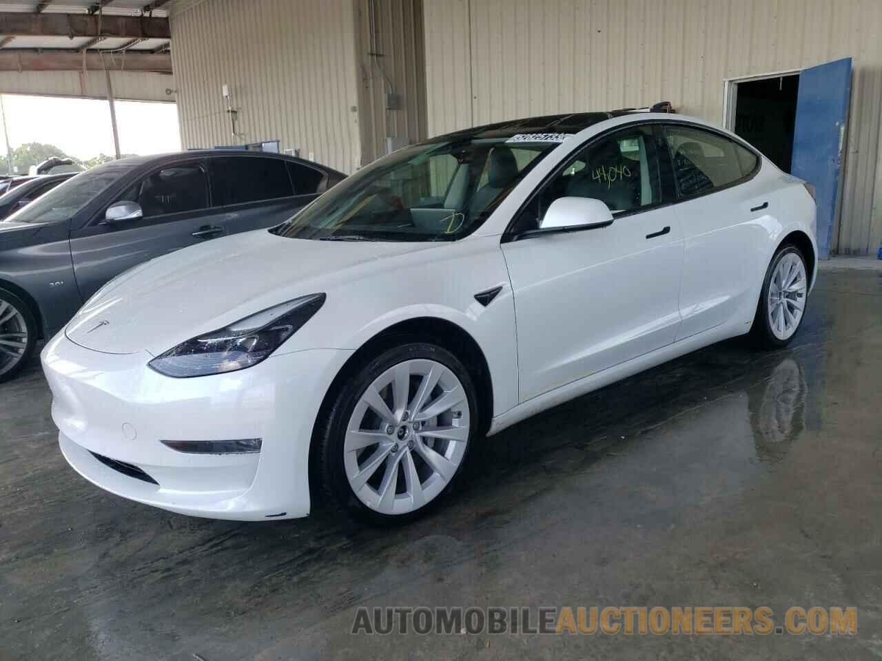 5YJ3E1EB7NF192377 TESLA MODEL 3 2022