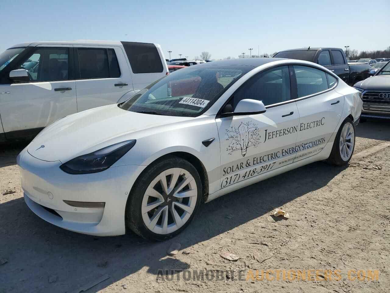 5YJ3E1EB7NF194307 TESLA MODEL 3 2022