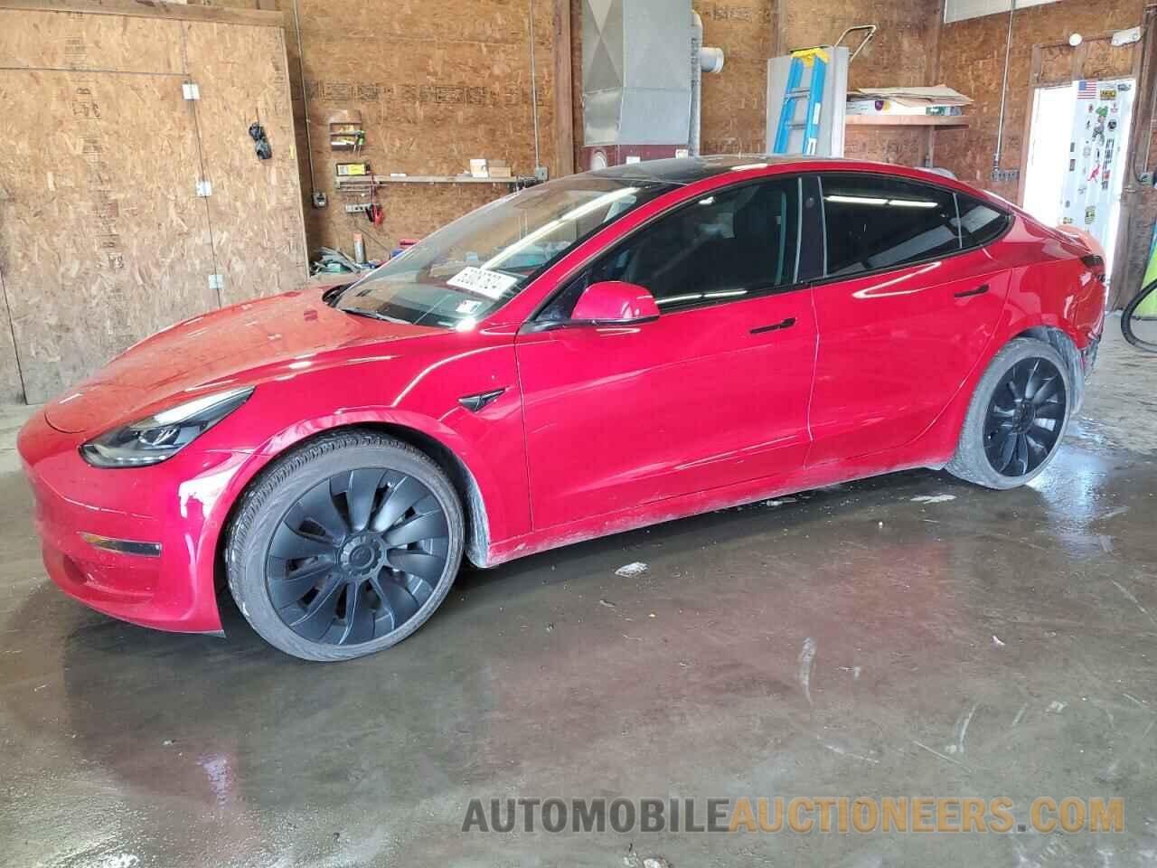 5YJ3E1EB7NF204303 TESLA MODEL 3 2022