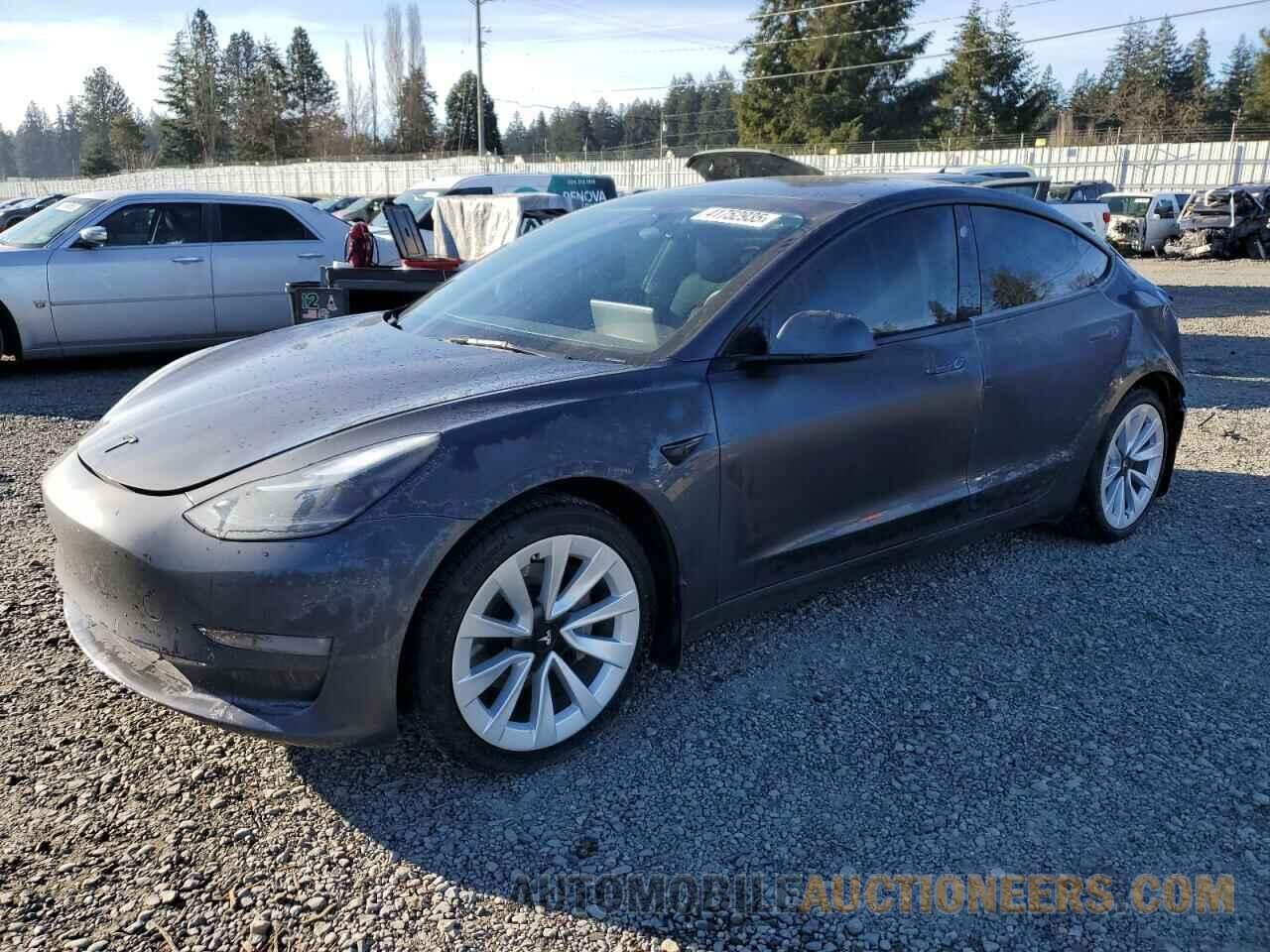 5YJ3E1EB7NF204351 TESLA MODEL 3 2022