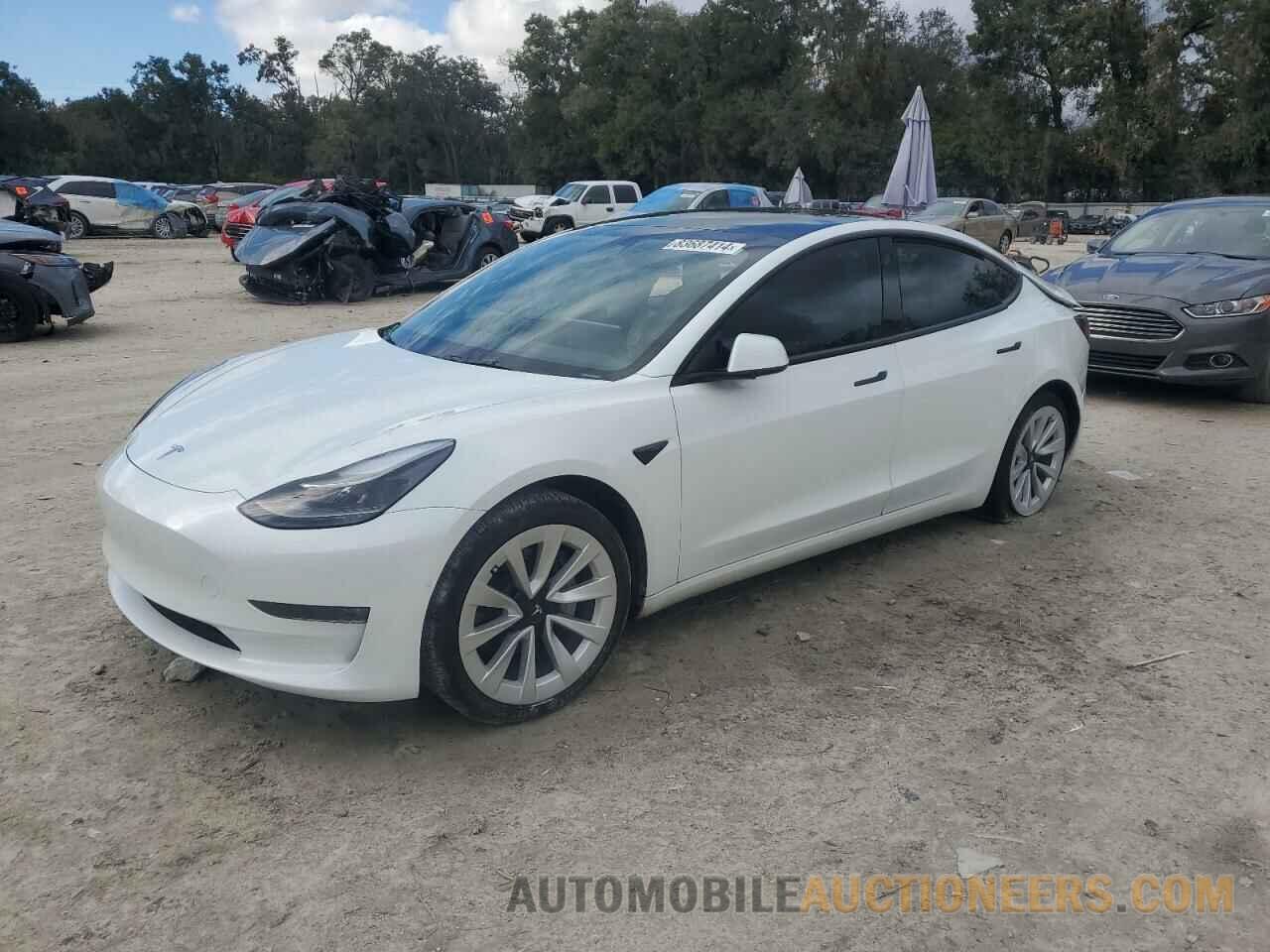 5YJ3E1EB7NF205645 TESLA MODEL 3 2022