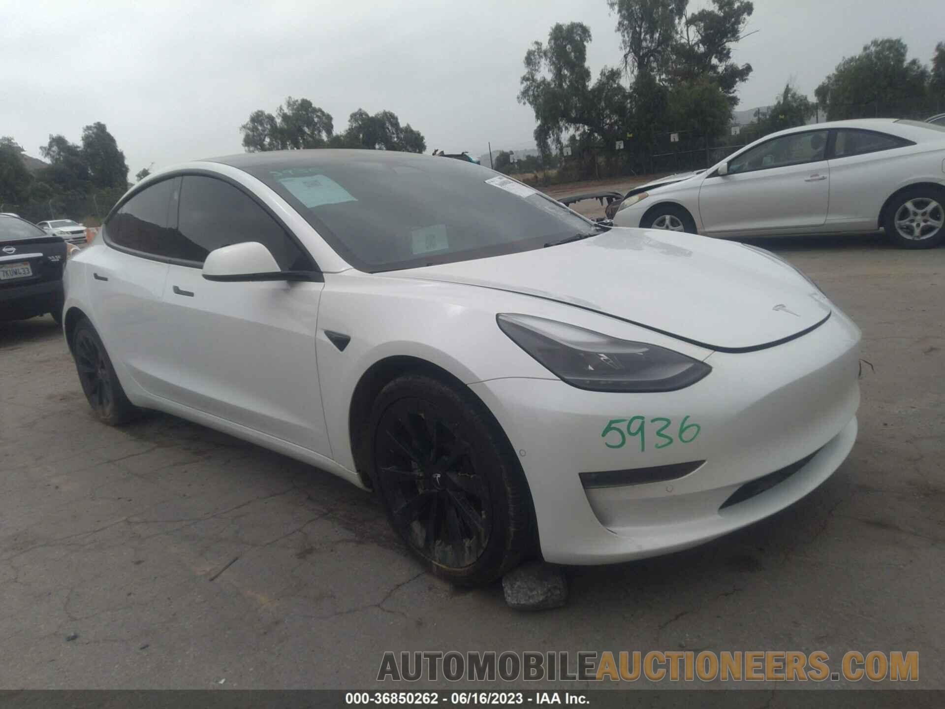 5YJ3E1EB7NF211509 TESLA MODEL 3 2022