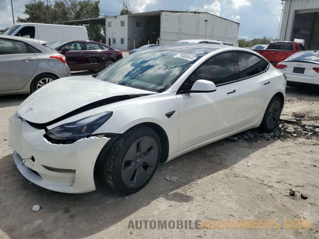 5YJ3E1EB7NF231243 TESLA MODEL 3 2022