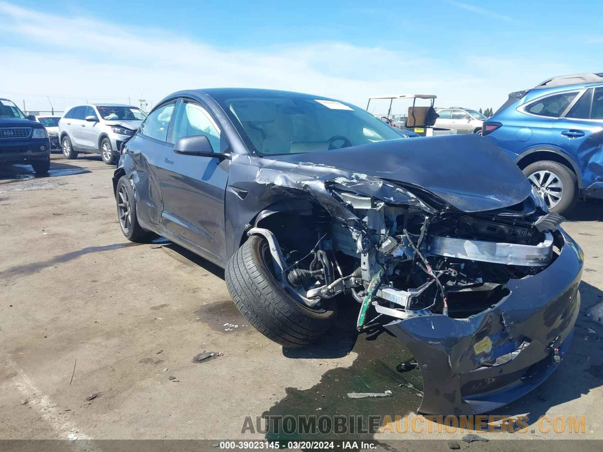 5YJ3E1EB7NF232375 TESLA MODEL 3 2022