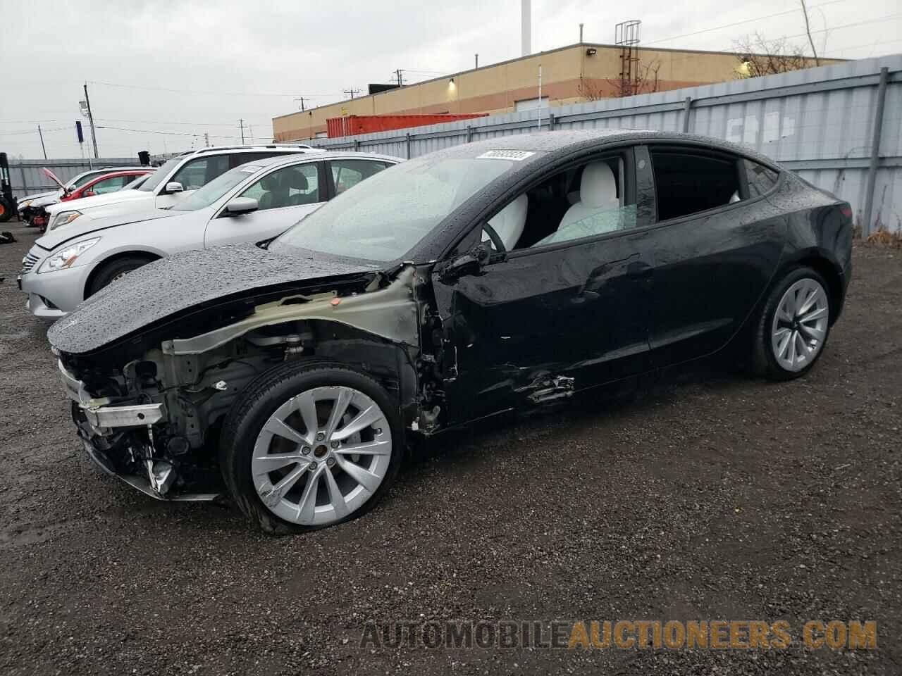 5YJ3E1EB7NF248575 TESLA MODEL 3 2022