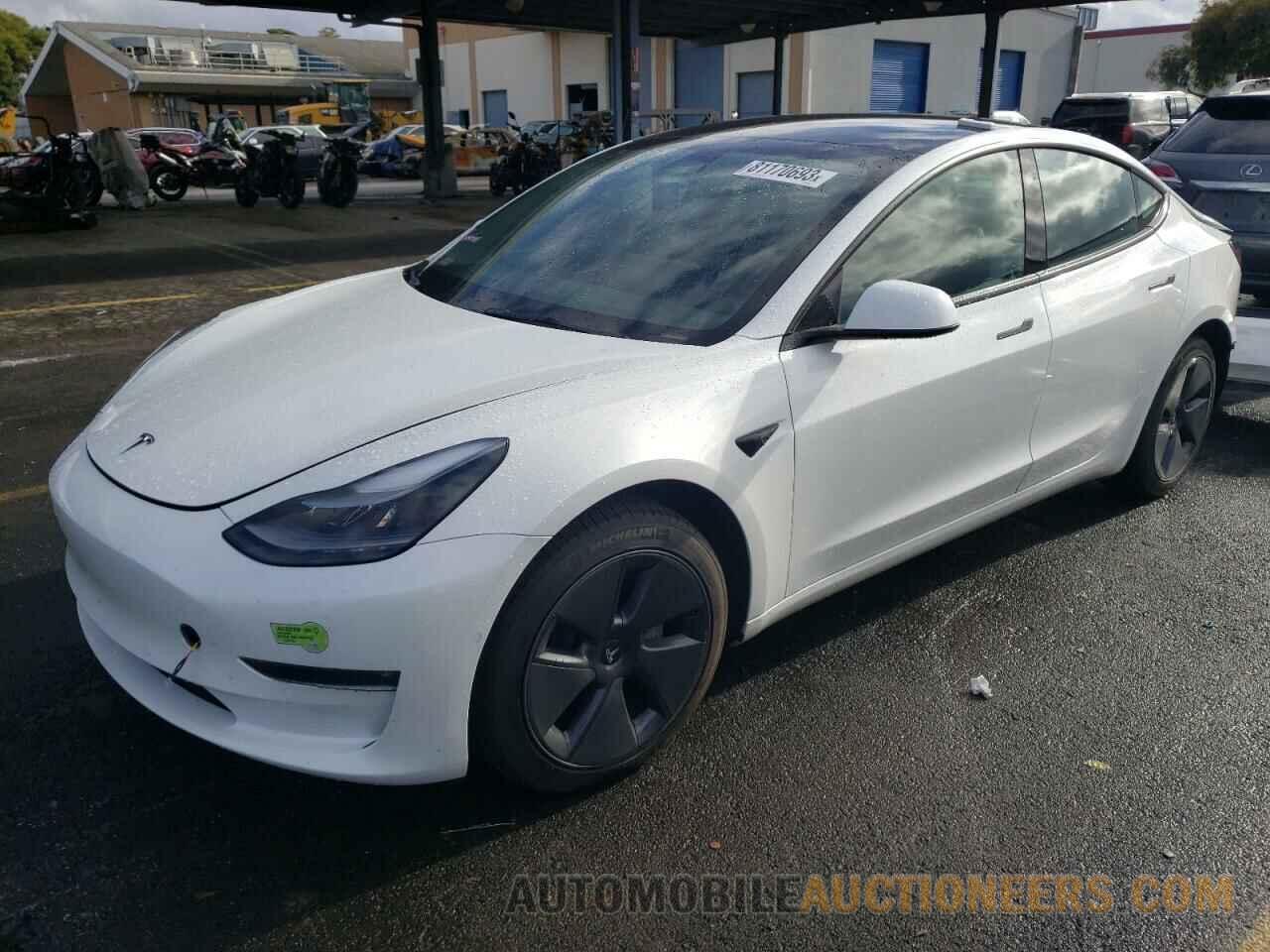 5YJ3E1EB7NF256630 TESLA MODEL 3 2022