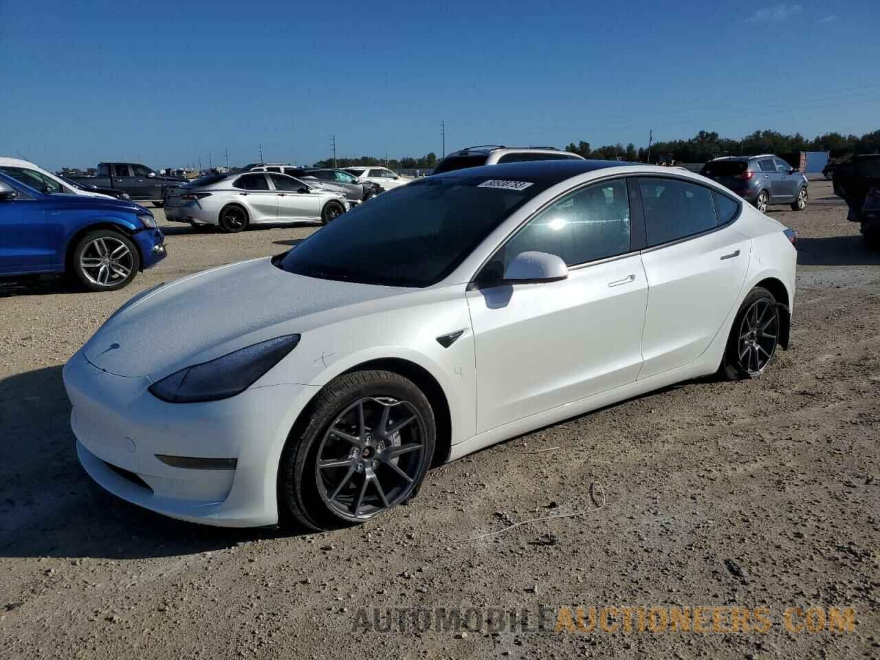 5YJ3E1EB7NF258829 TESLA MODEL 3 2022