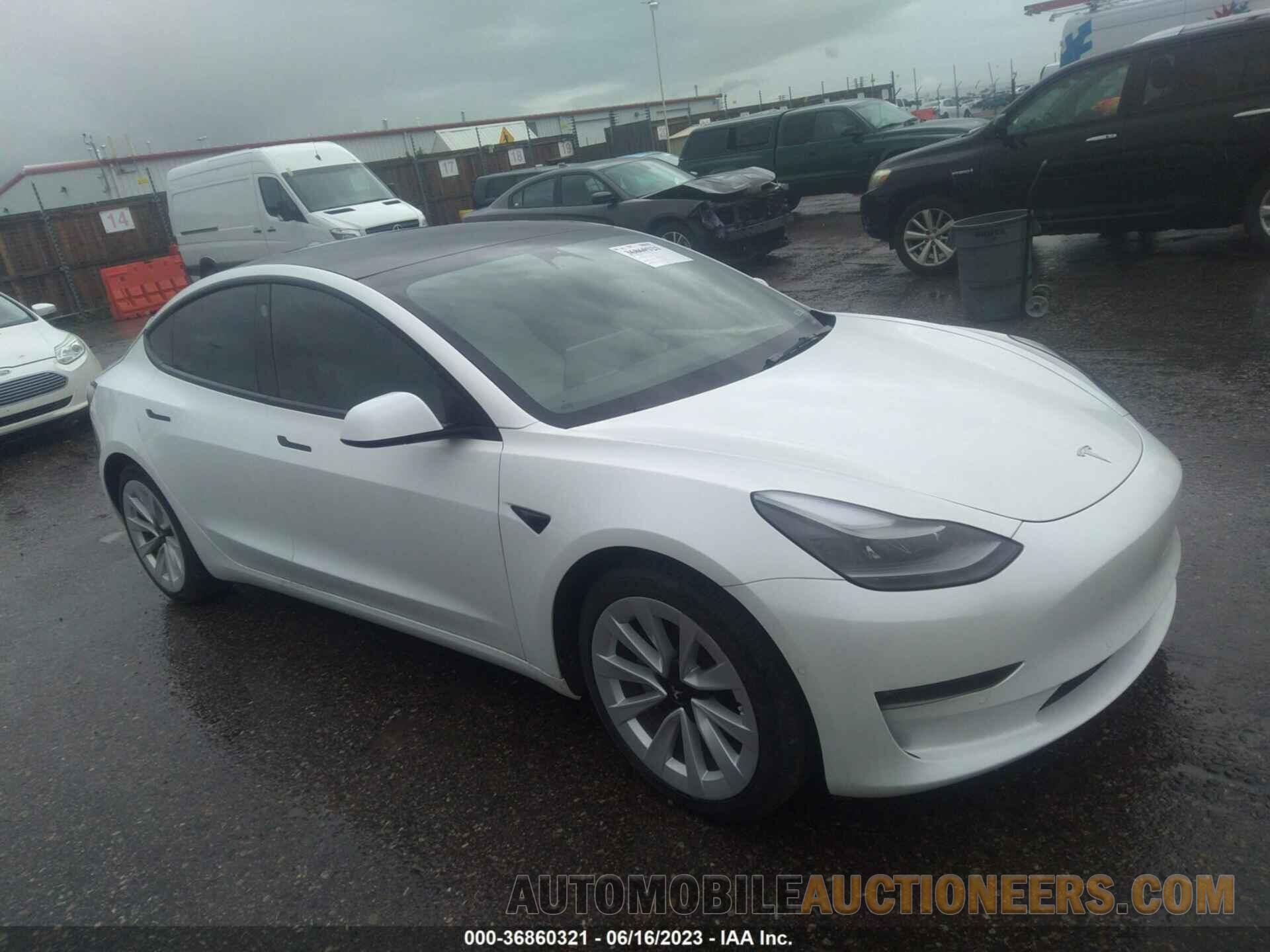 5YJ3E1EB7NF266848 TESLA MODEL 3 2022