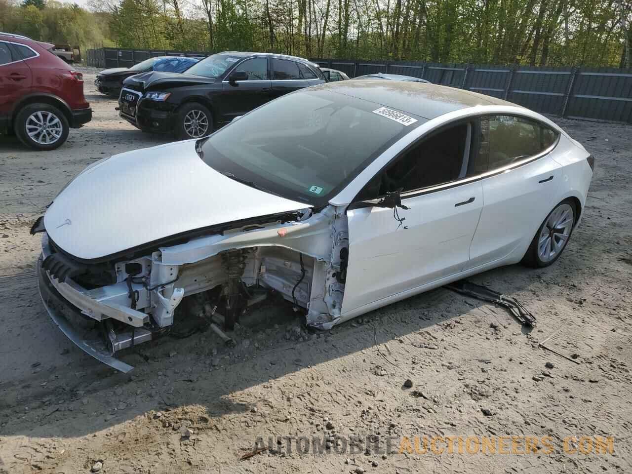 5YJ3E1EB7NF271855 TESLA MODEL 3 2022