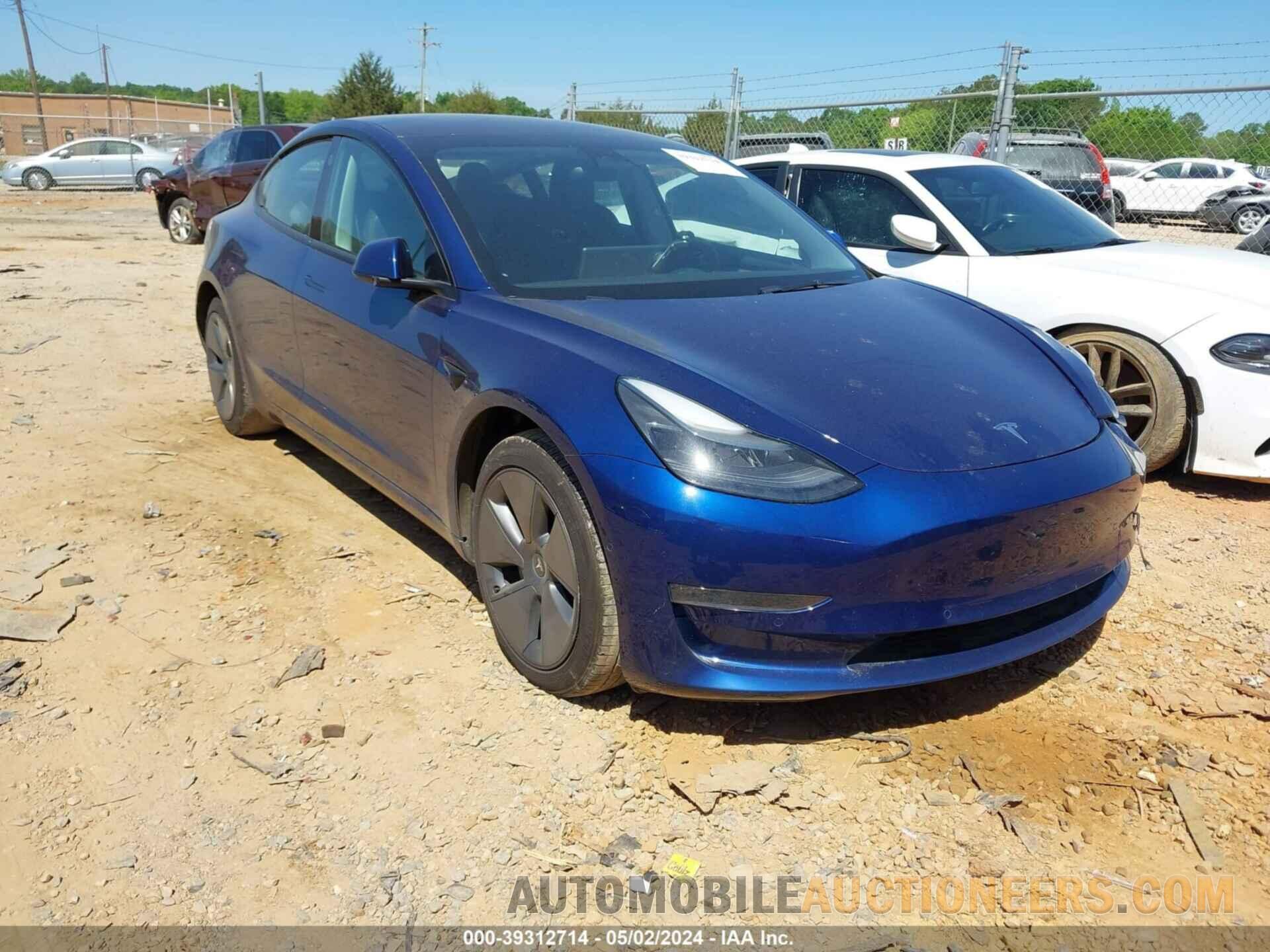 5YJ3E1EB7NF272102 TESLA MODEL 3 2022