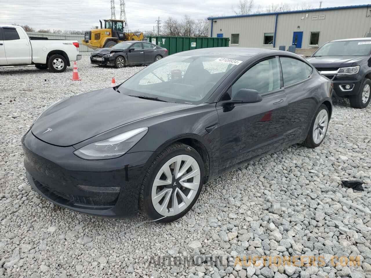 5YJ3E1EB7NF287666 TESLA MODEL 3 2022