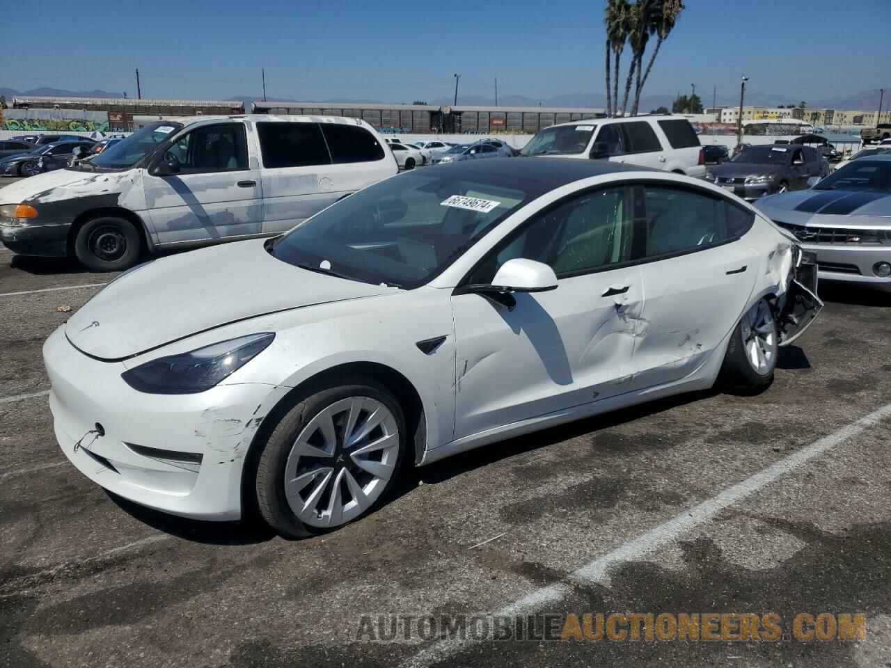 5YJ3E1EB7NF299672 TESLA MODEL 3 2022