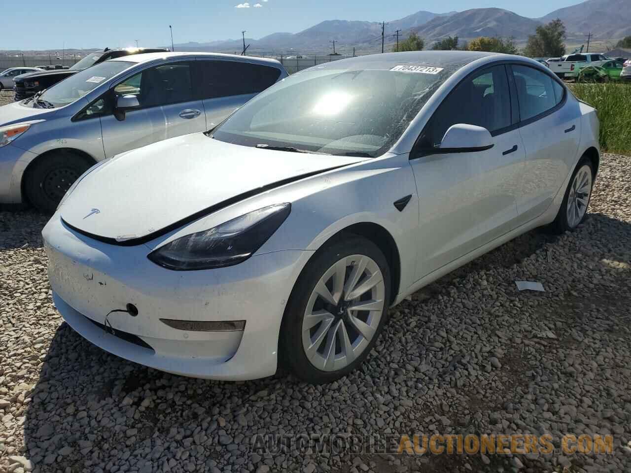 5YJ3E1EB7NF321461 TESLA MODEL 3 2022