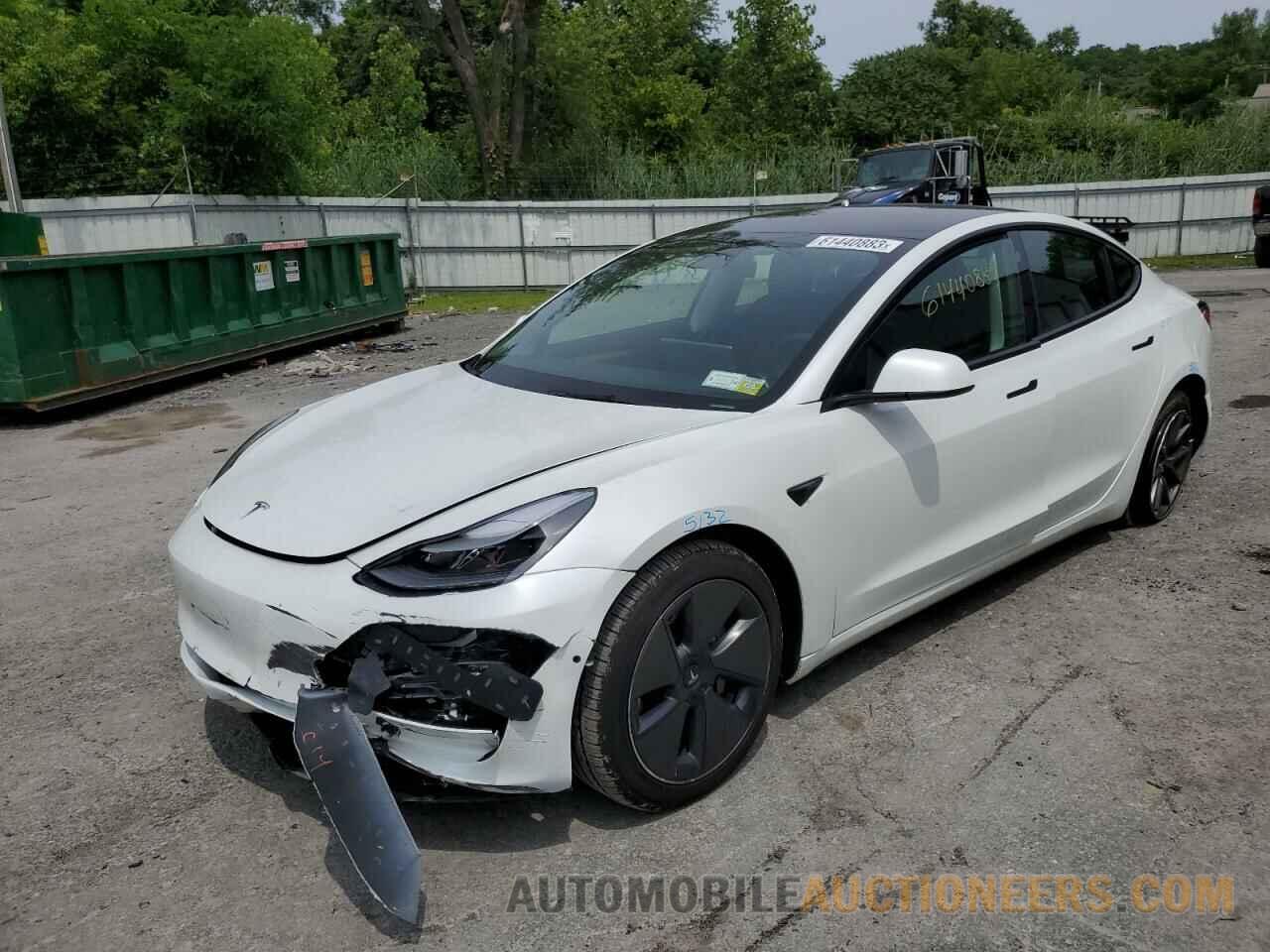 5YJ3E1EB7NF334873 TESLA MODEL 3 2022