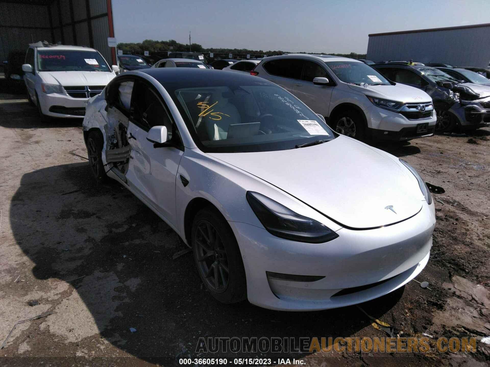 5YJ3E1EB7NF349616 TESLA MODEL 3 2022