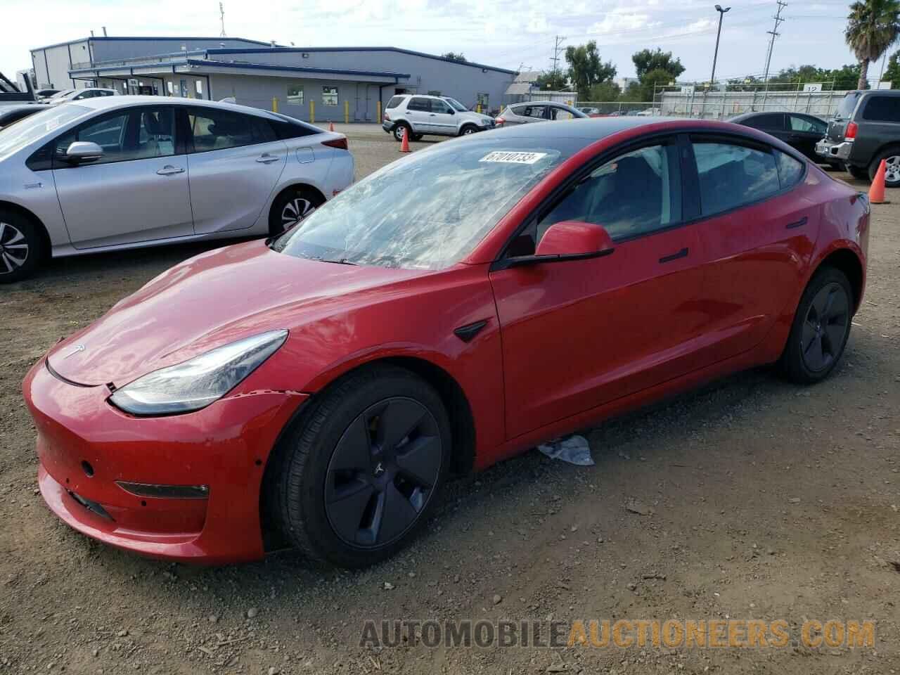 5YJ3E1EB7NF351737 TESLA MODEL 3 2022