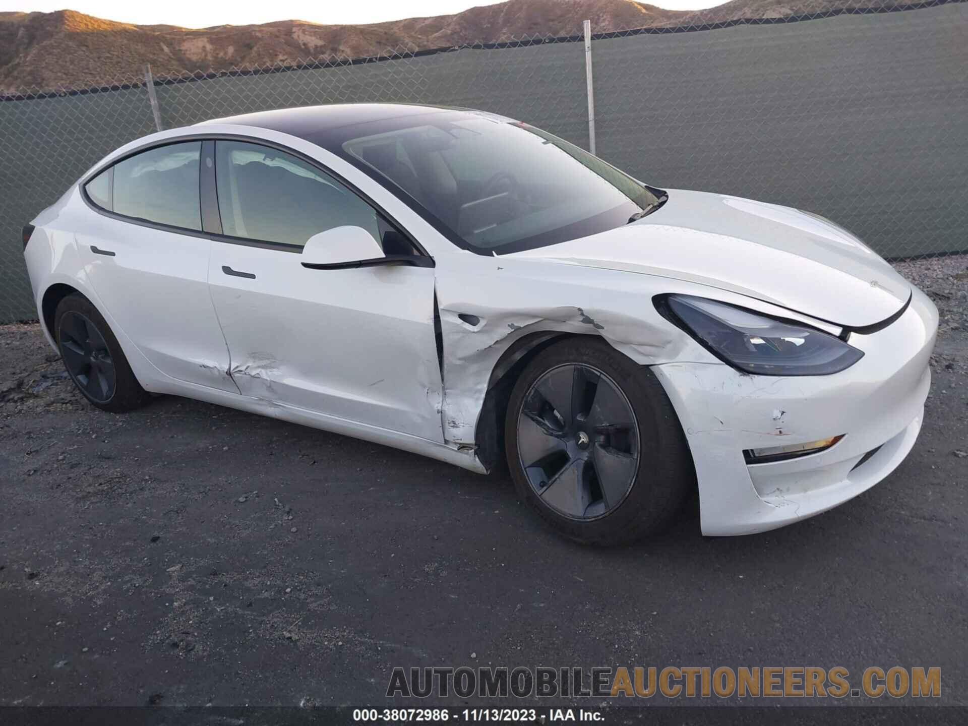 5YJ3E1EB7NF360020 TESLA MODEL 3 2022