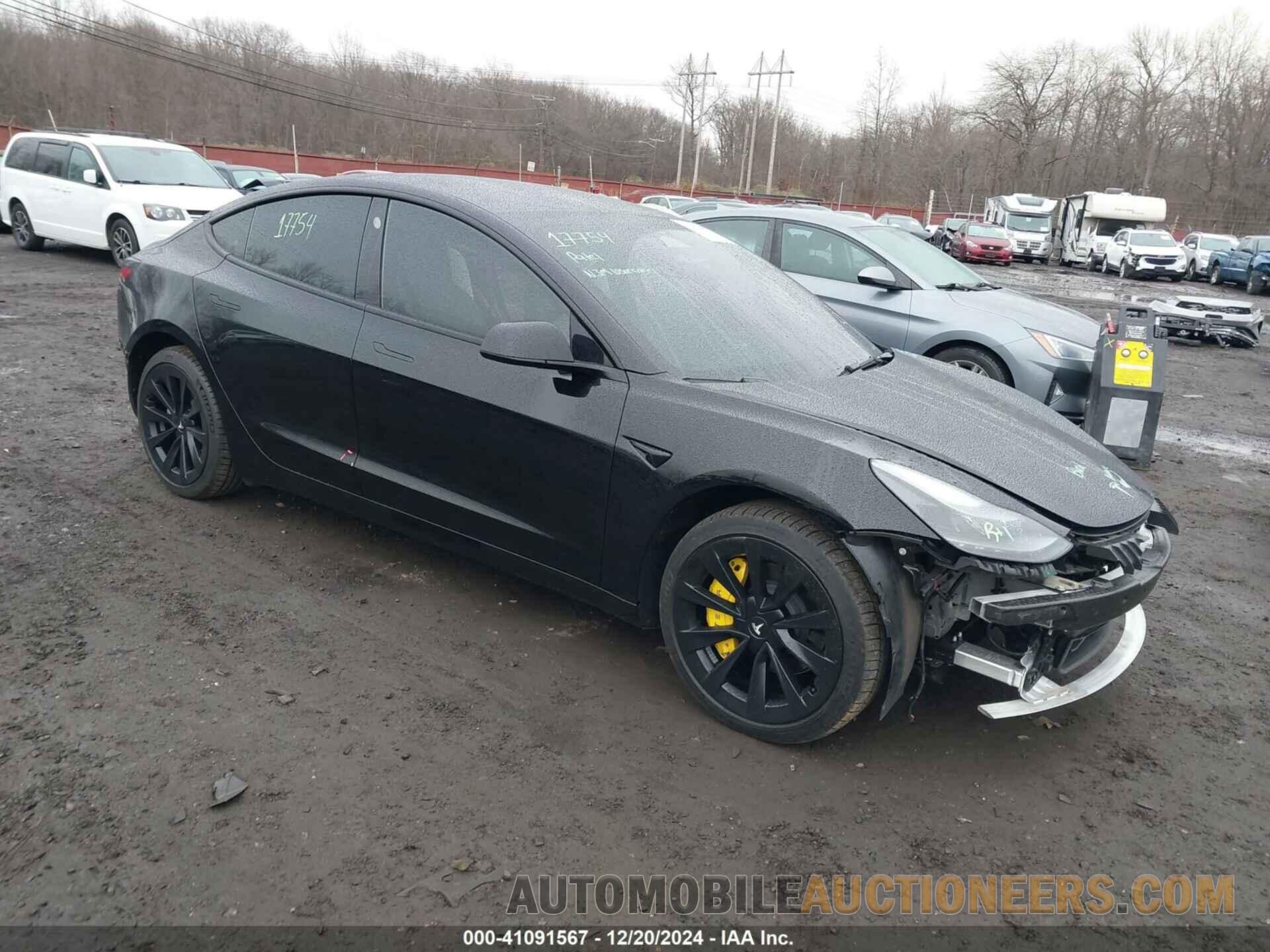 5YJ3E1EB7NF365590 TESLA MODEL 3 2022