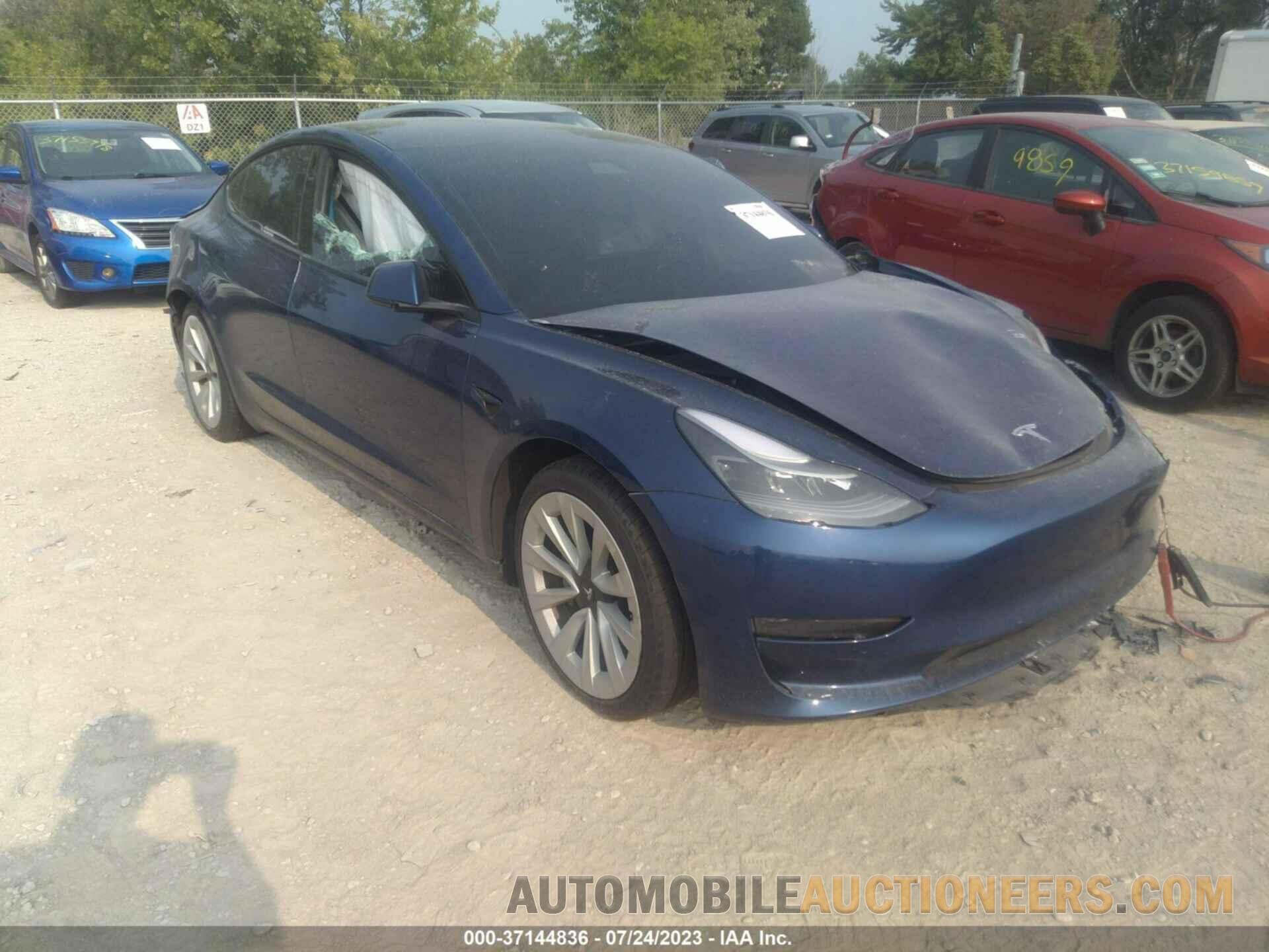 5YJ3E1EB8MF015349 TESLA MODEL 3 2021