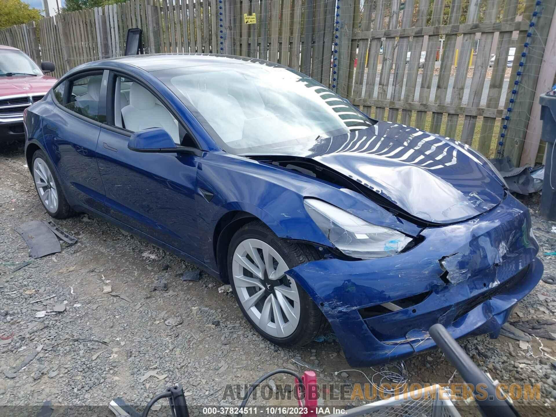 5YJ3E1EB8MF035763 TESLA MODEL 3 2021