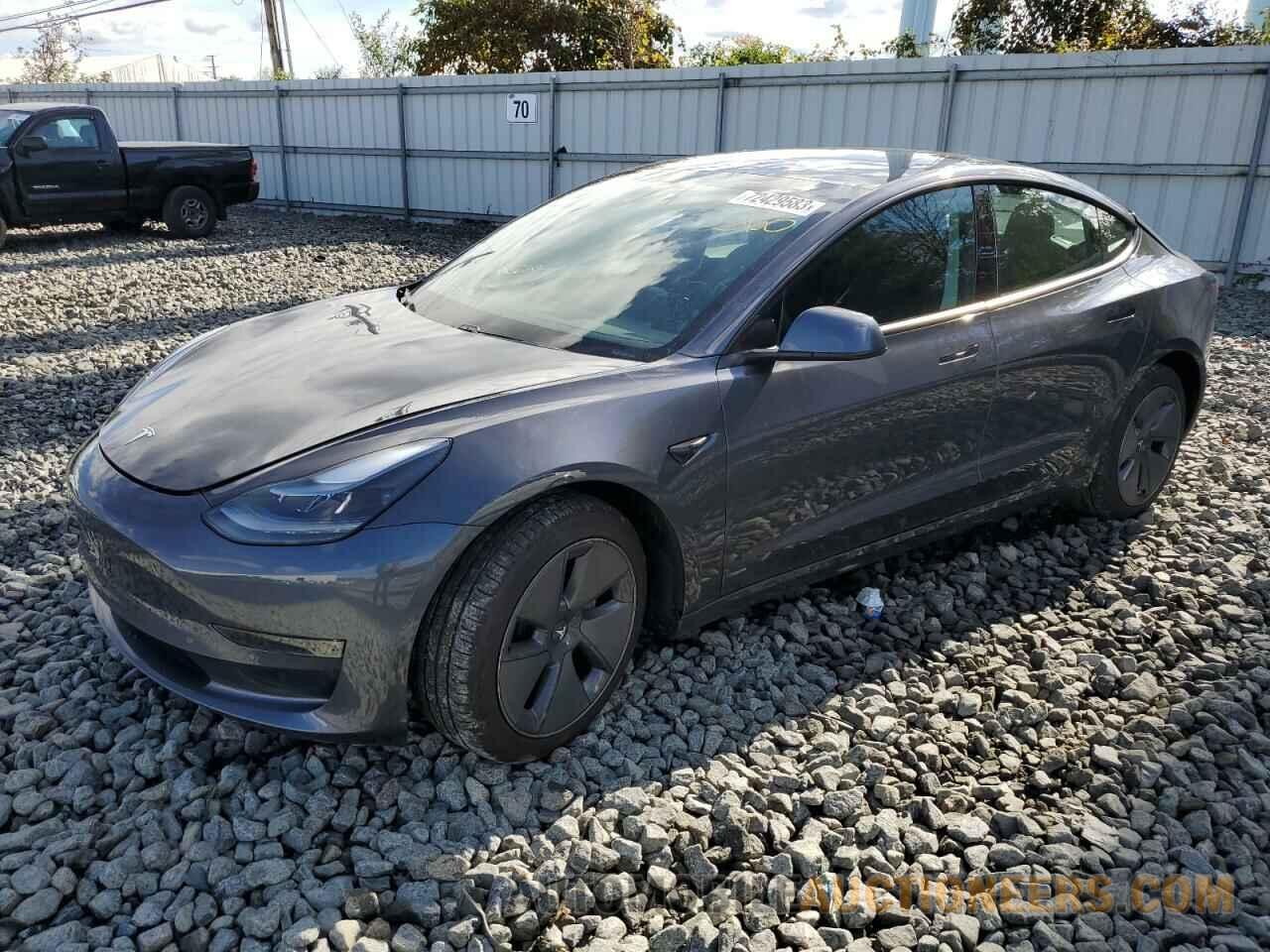 5YJ3E1EB8MF044057 TESLA MODEL 3 2021