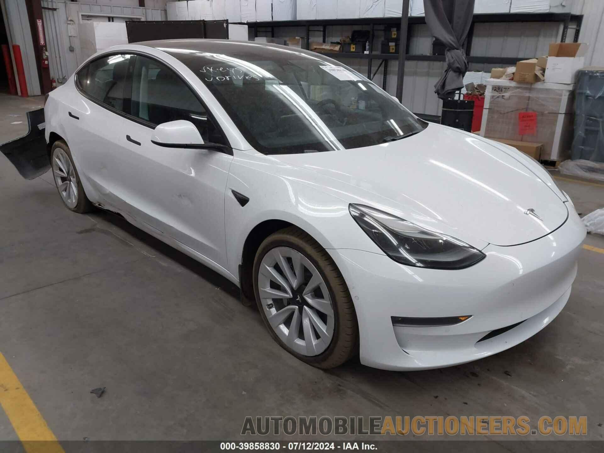 5YJ3E1EB8MF050750 TESLA MODEL 3 2021