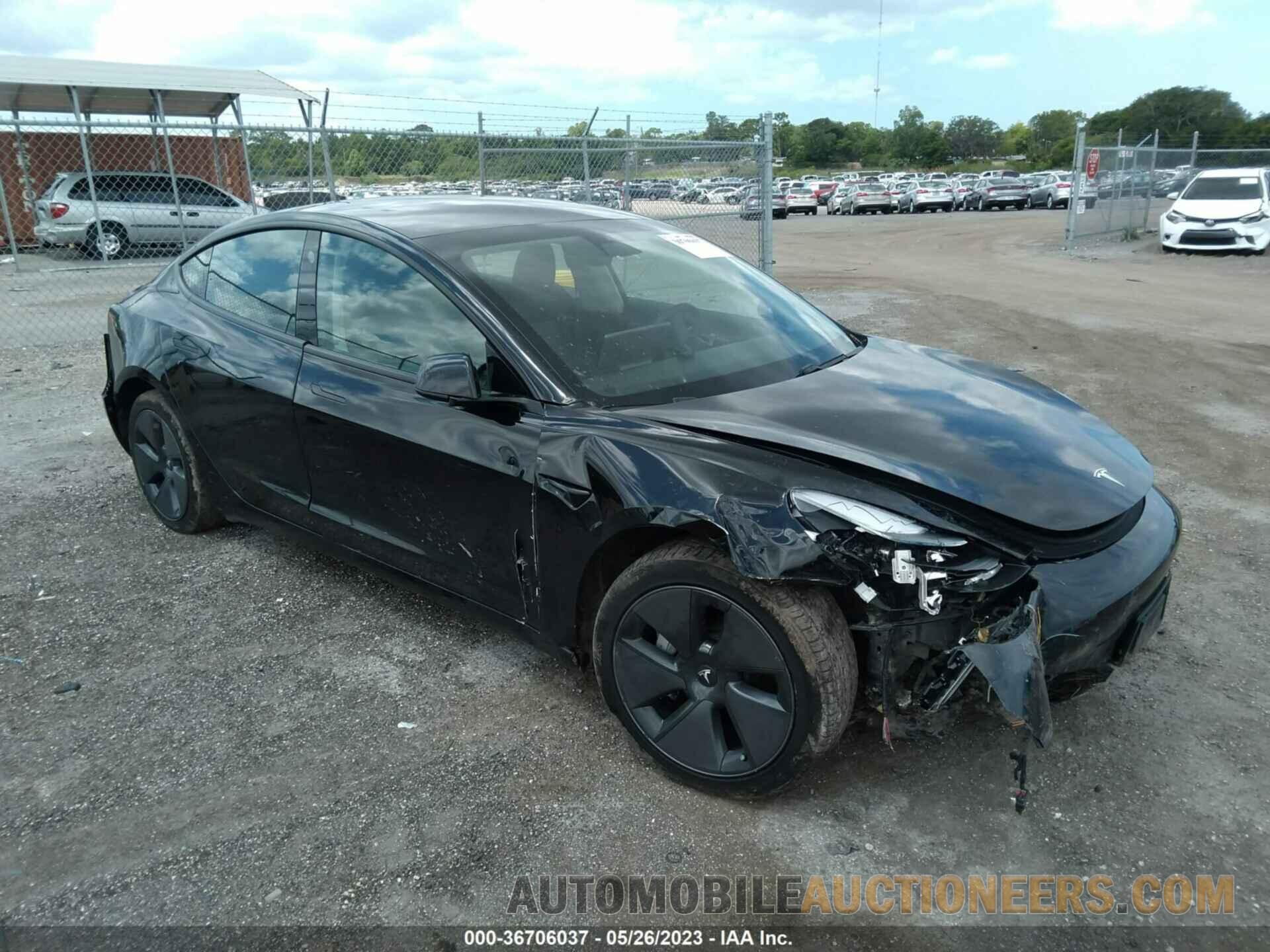 5YJ3E1EB8MF055186 TESLA MODEL 3 2021