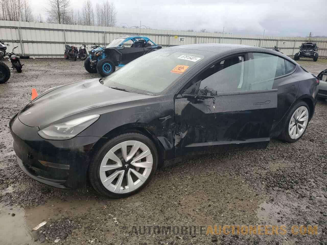 5YJ3E1EB8MF101020 TESLA MODEL 3 2021