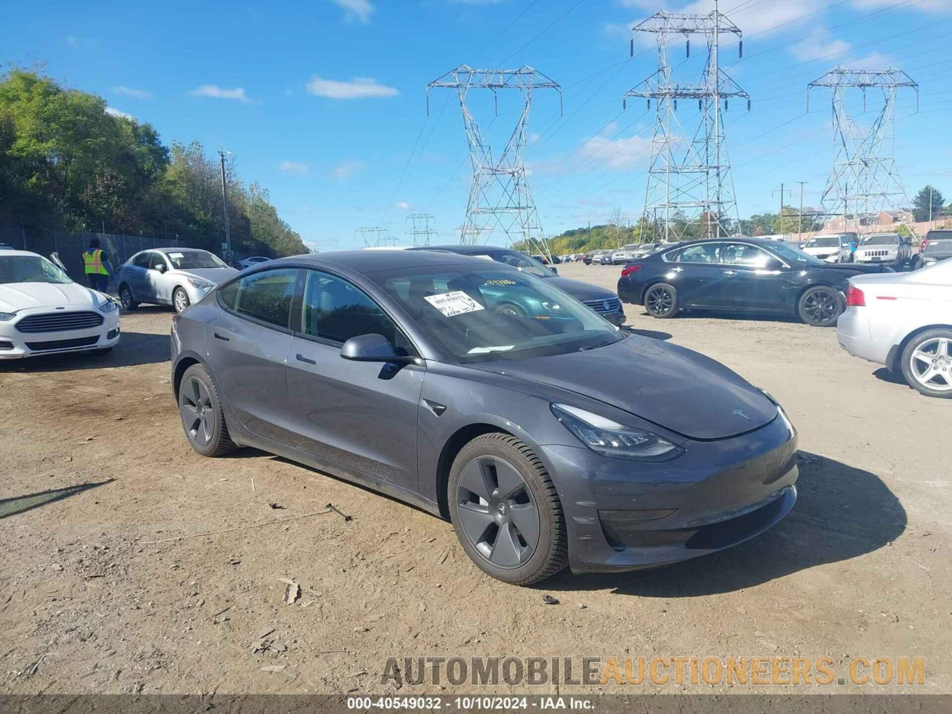 5YJ3E1EB8MF847886 TESLA MODEL 3 2021