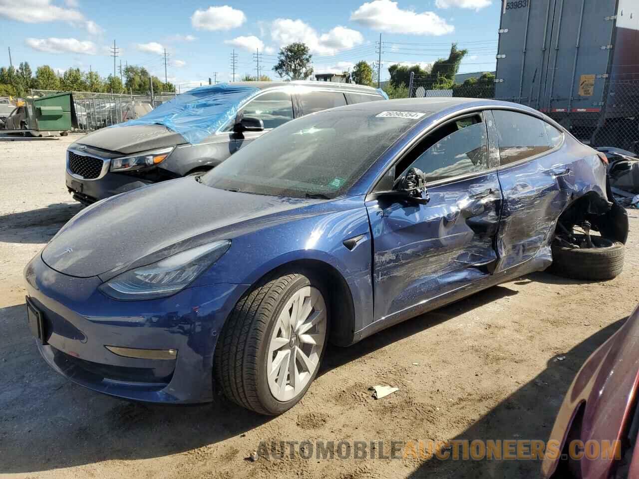 5YJ3E1EB8MF849508 TESLA MODEL 3 2021