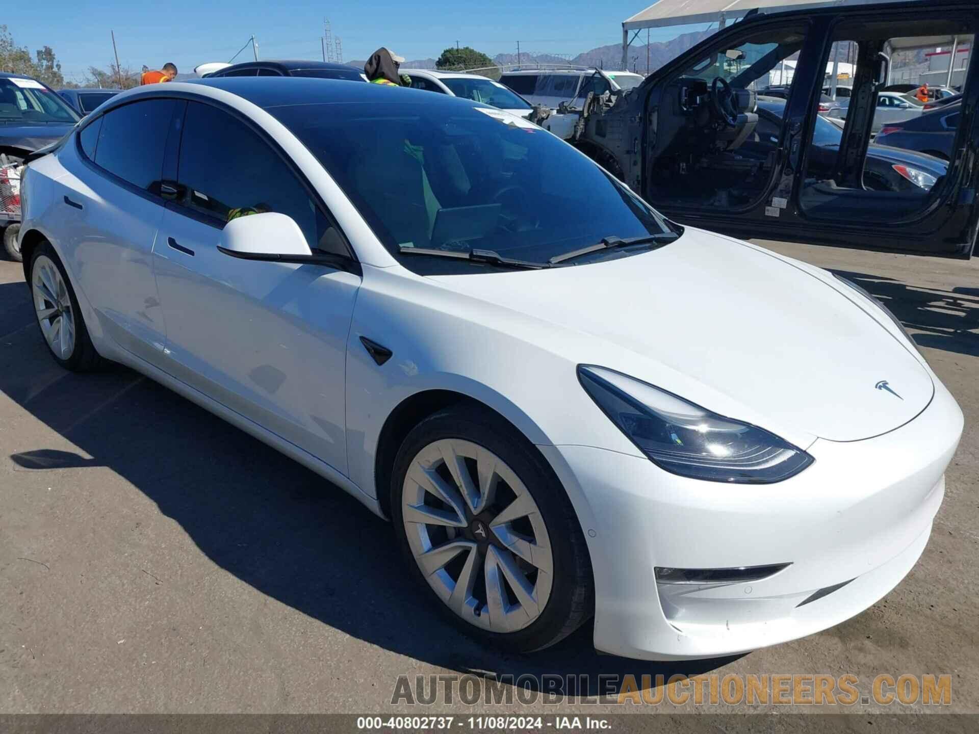 5YJ3E1EB8MF868916 TESLA MODEL 3 2021