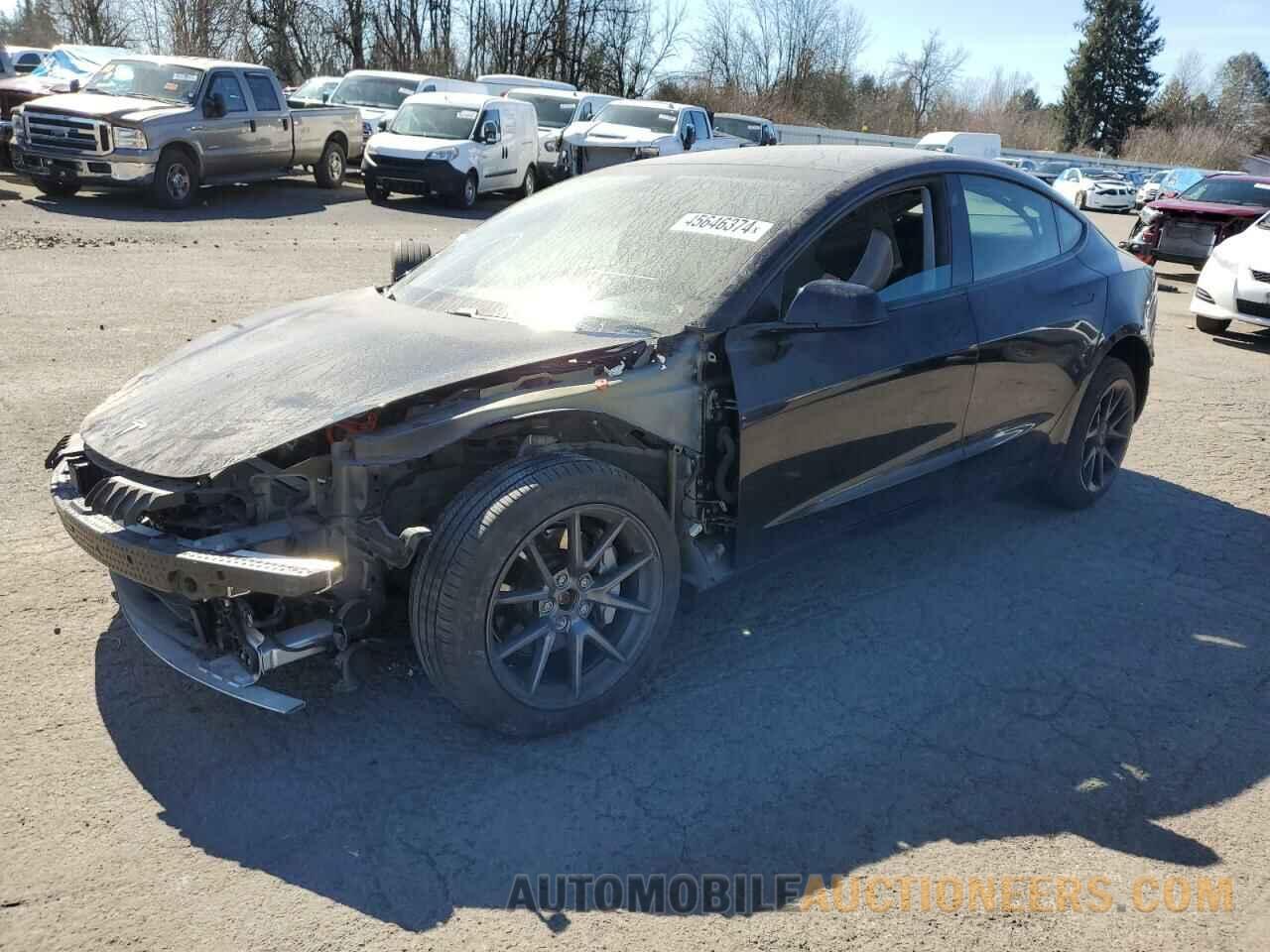 5YJ3E1EB8MF875753 TESLA MODEL 3 2021